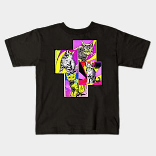 Retro Cats Kids T-Shirt